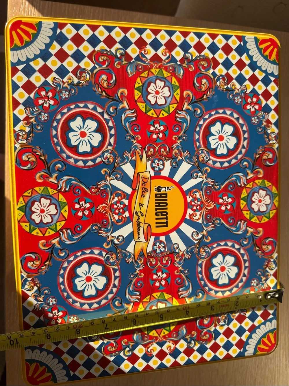 Dolce & Gabbana Decorative Multicolor Tin Storage Box